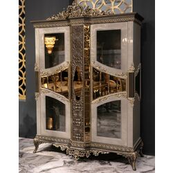 Set de mobilier pentru sufragerie Charme&Luxe Furniture Lotus №11 (Gray/Gold/Brown) Thumb