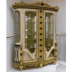 Set de mobilier pentru sufragerie Charme&Luxe Furniture Paris №11 (Gold/Gray-Beige/Black) Thumb