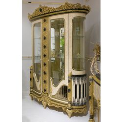 Set de mobilier pentru sufragerie Charme&Luxe Furniture Paris №11 (Gold/Gray-Beige/Black) Thumb