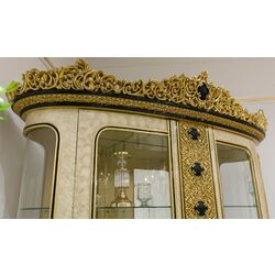 Set de mobilier pentru sufragerie Charme&Luxe Furniture Paris №11 (Gold/Gray-Beige/Black) Thumb