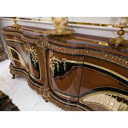 Set de mobilier pentru sufragerie Charme&Luxe Furniture Riva №11 (Brown/Gold/Cappuccino) Thumb