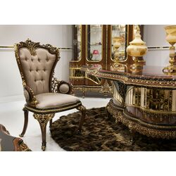 Set de mobilier pentru sufragerie Charme&Luxe Furniture Riva №11 (Brown/Gold/Cappuccino) Thumb