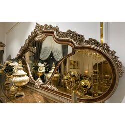 Set de mobilier pentru sufragerie Charme&Luxe Furniture Venedik №10 (Dark Cappuccino/Gold/Brown) Thumb