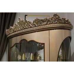 Set de mobilier pentru sufragerie Charme&Luxe Furniture Venedik №10 (Dark Cappuccino/Gold/Brown) Thumb