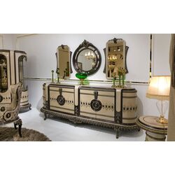 Set de mobilier pentru sufragerie Charme&Luxe Furniture Versace №12 (Cappuccino/Gold/Dark Brown) Thumb