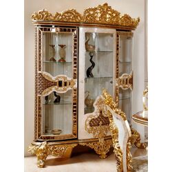 Set de mobilier pentru sufragerie Charme&Luxe Furniture Zeren G №10 (Cream/Gold/Brown) Thumb