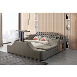 Многофункциональная кровать Allure Dorwatch 240x275x100 Nubuck (Grey-Brown)