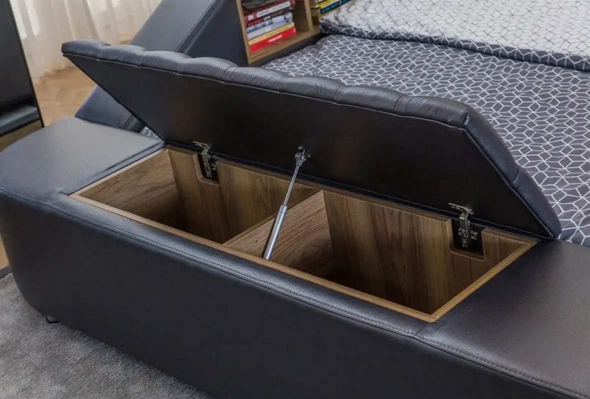 Многофункциональная кровать Allure Dorwell 240x290x100 Nubuck (Anthracite)