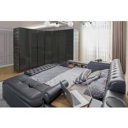 Многофункциональная кровать Allure Dorwell 240x290x100 Nubuck (Anthracite) Thumb