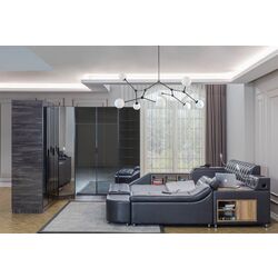 Многофункциональная кровать Allure Dorwell 240x290x100 Nubuck (Anthracite) Thumb