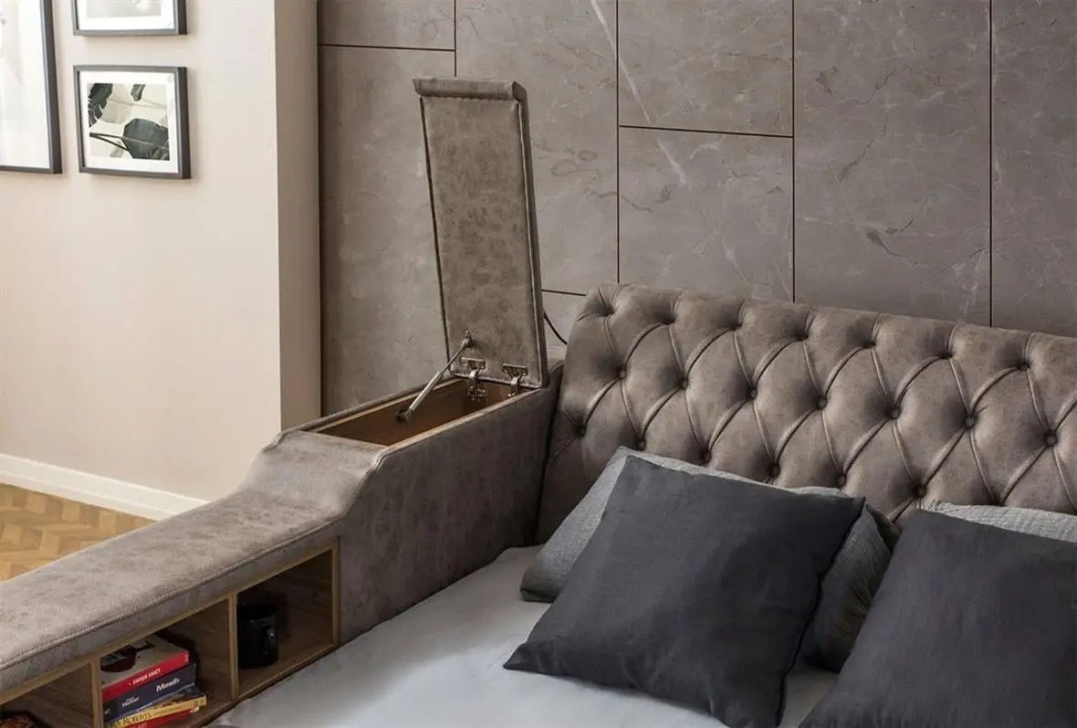 Pat multifunctional Allure Dorwell 240x290x100 Nubuck (Grey-Brown)