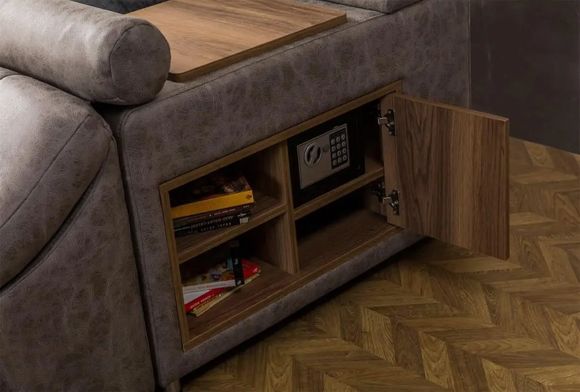 Pat multifunctional Allure Dorwell 240x290x100 Nubuck (Grey-Brown)