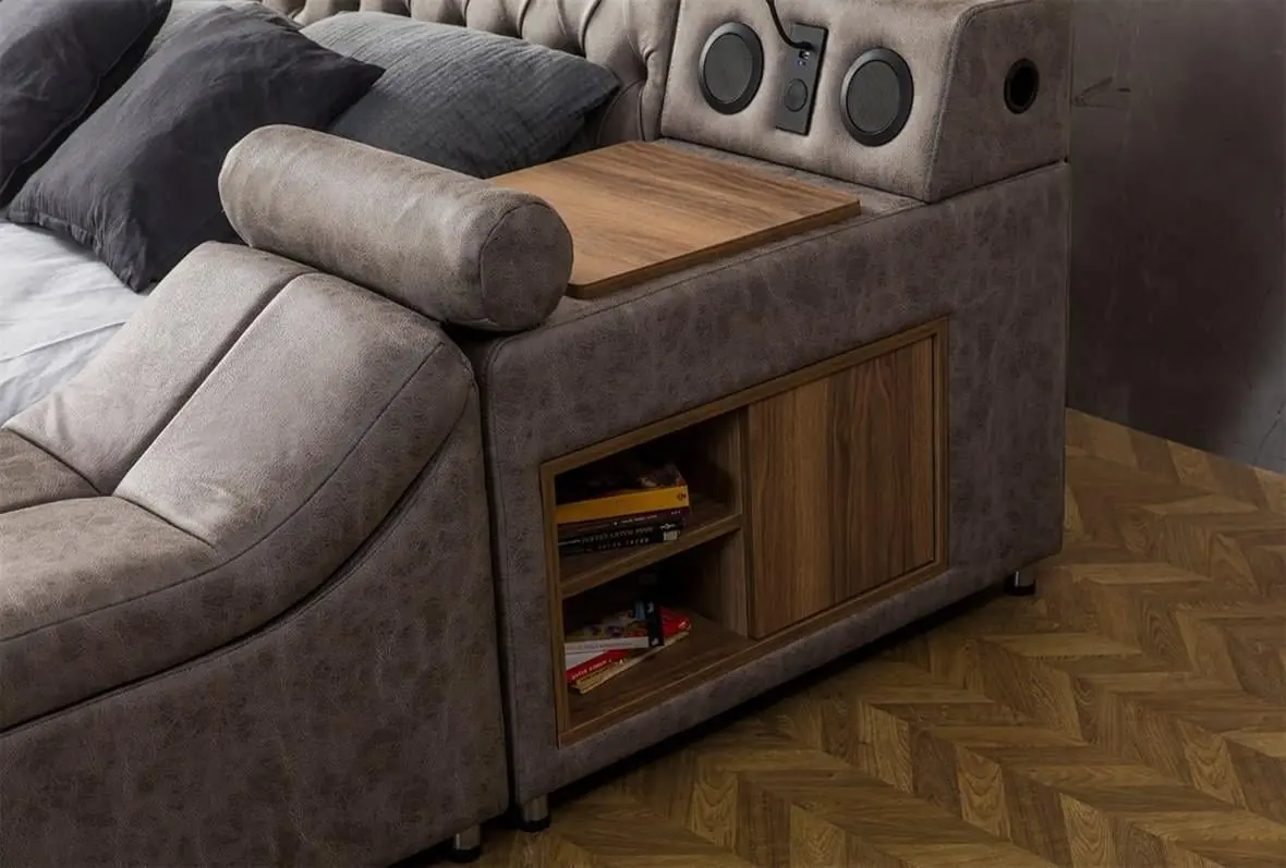 Pat multifunctional Allure Dorwell 240x290x100 Nubuck (Grey-Brown)