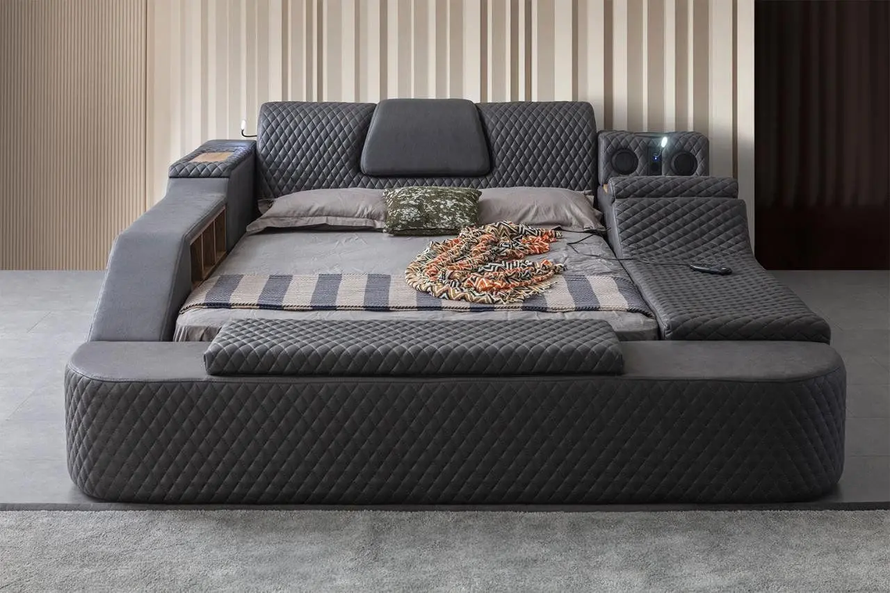 Многофункциональная кровать Allure Escalade 240x290x100 Nubuck (Anthracite)