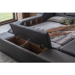 Многофункциональная кровать Allure Escalade 240x290x100 Nubuck (Anthracite) Thumb