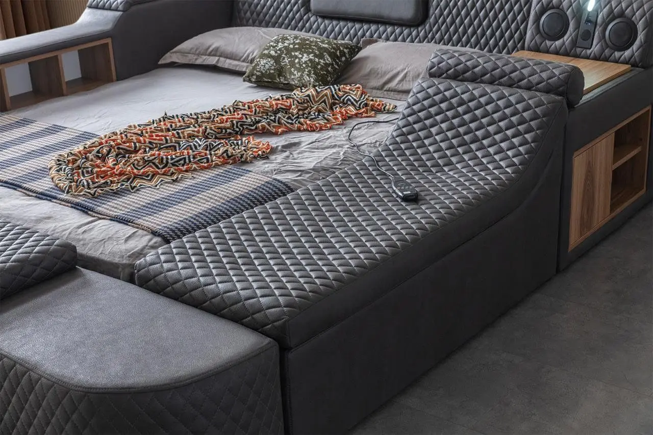 Многофункциональная кровать Allure Escalade 240x290x100 Nubuck (Anthracite)