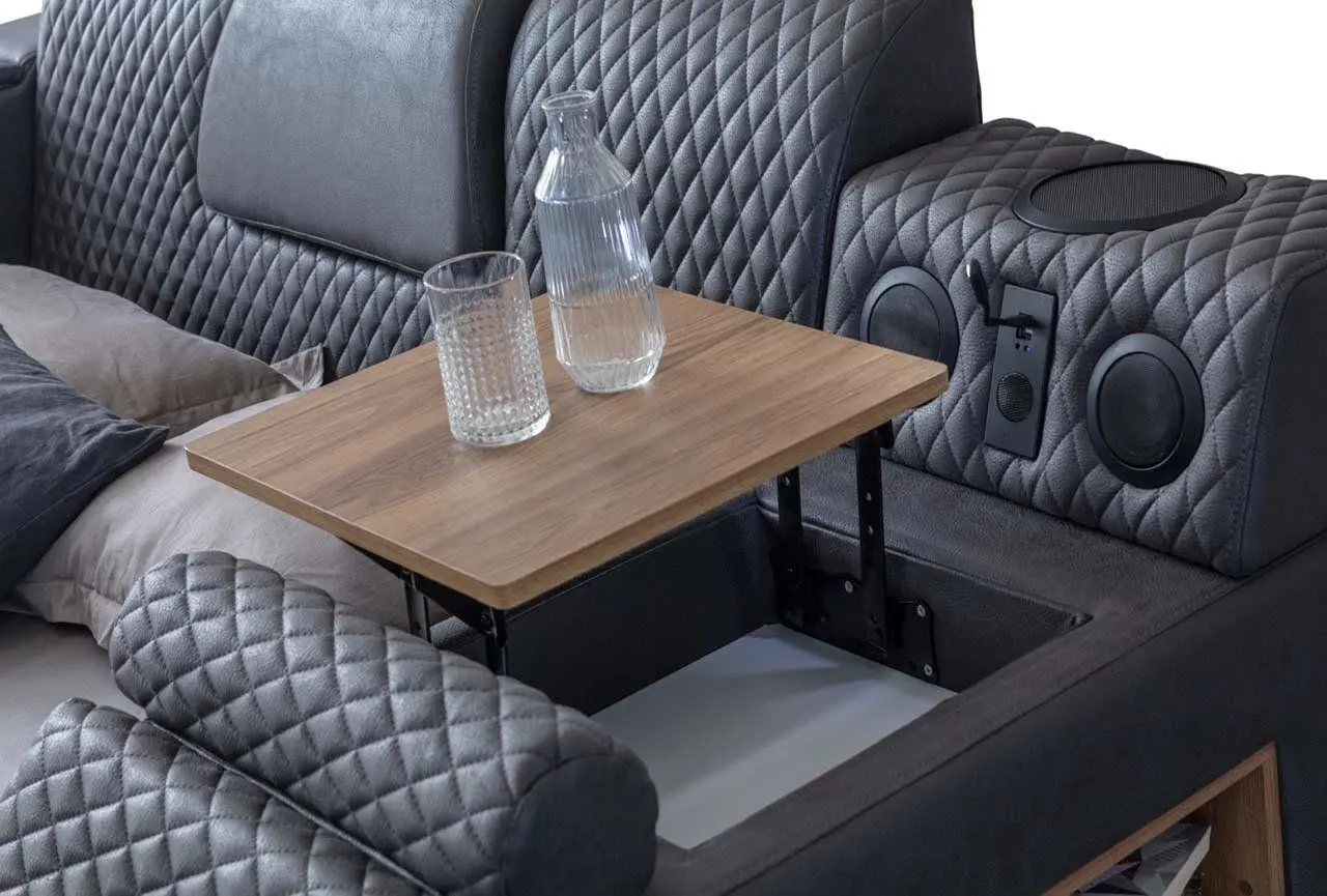 Многофункциональная кровать Allure Escape 240x275x100 Nubuck (Anthracite)