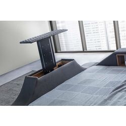 Многофункциональная кровать Allure Escape 240x275x100 Nubuck (Anthracite) Thumb