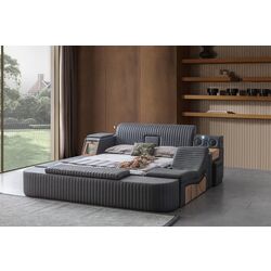 Многофункциональная кровать Allure Sunline 250x265x43 Nubuck (Anthracite)