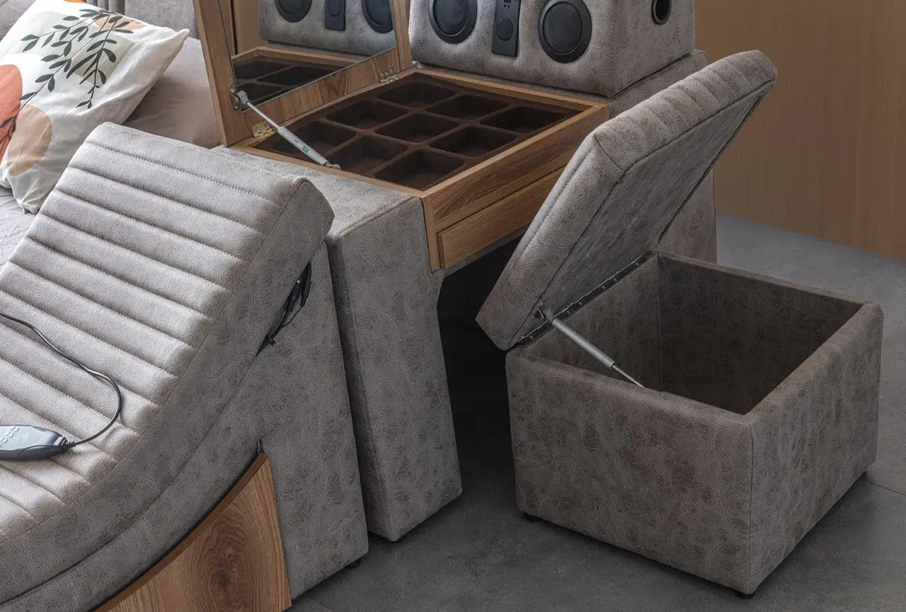 Pat multifunctional Allure Sunshine 240x265x43 Nubuck (Grey-Brown)