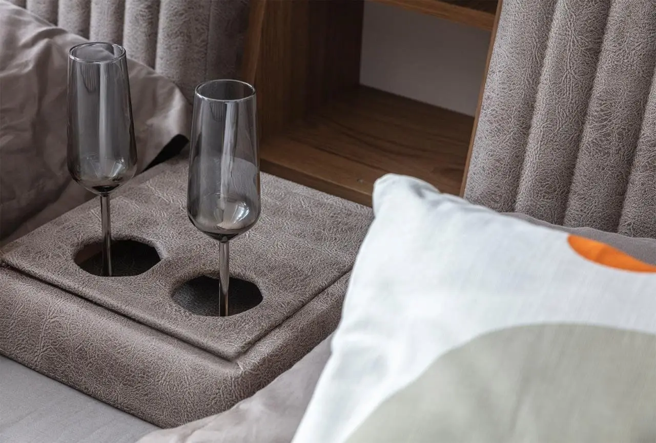 Pat multifunctional Allure Sunshine 240x265x43 Nubuck (Grey-Brown)