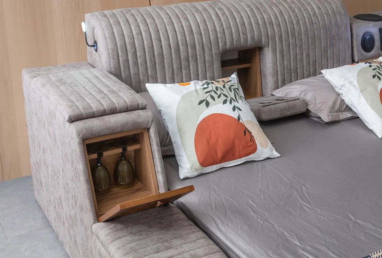 Pat multifunctional Allure Sunshine 240x265x43 Nubuck (Grey-Brown)