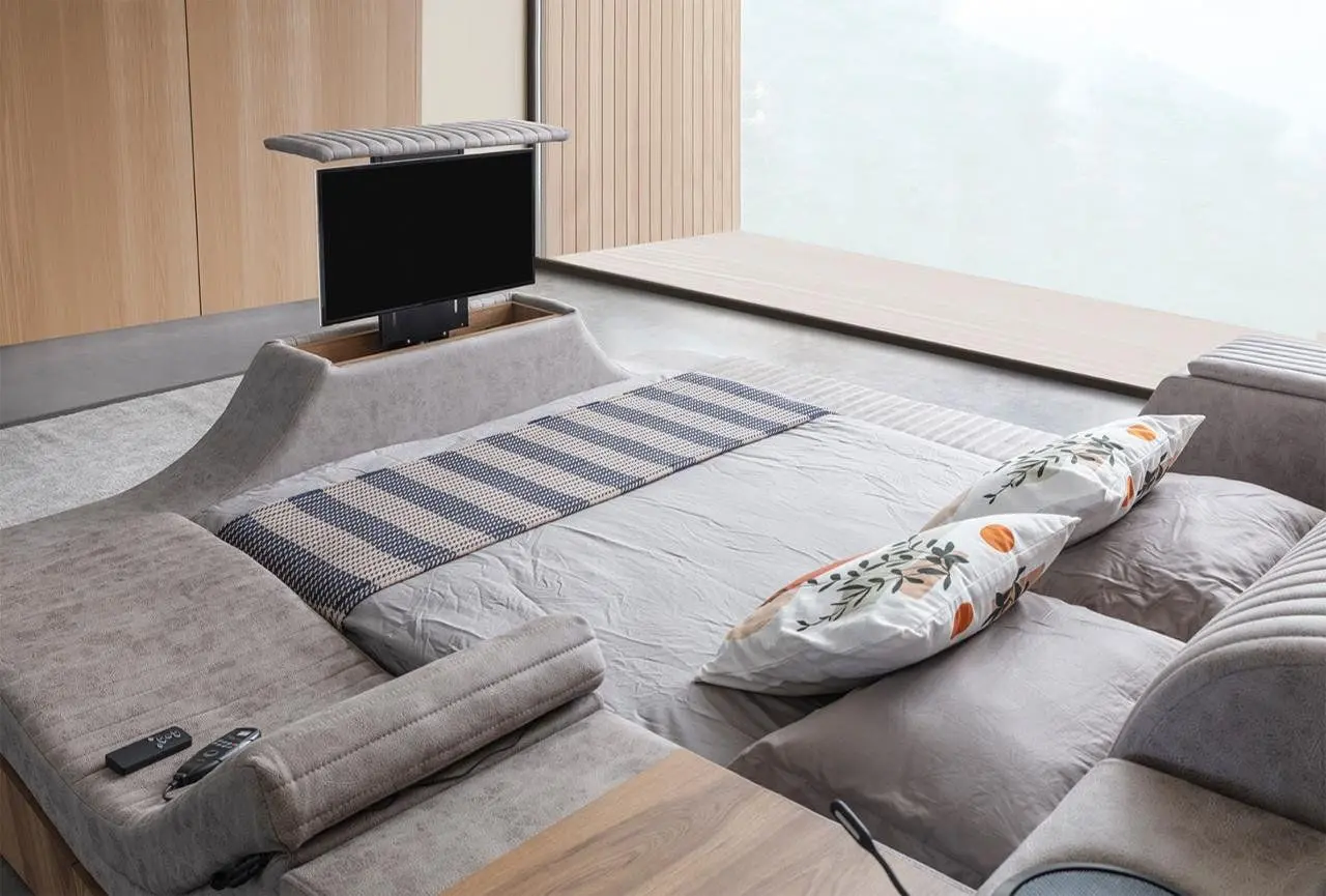 Pat multifunctional Allure Sunshine 240x265x43 Nubuck (Grey-Brown)