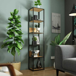 Стеллаж Akord 400 (Black/Craft Oak)