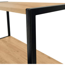 Стеллаж Akord 800 6P (Black/Craft Oak) Thumb