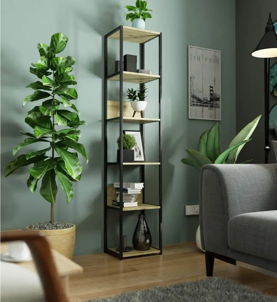 Etajera Akord CL 40 6S (Black/Artisan Oak)