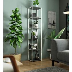 Etajera Akord CL40 6S (White/Grey)