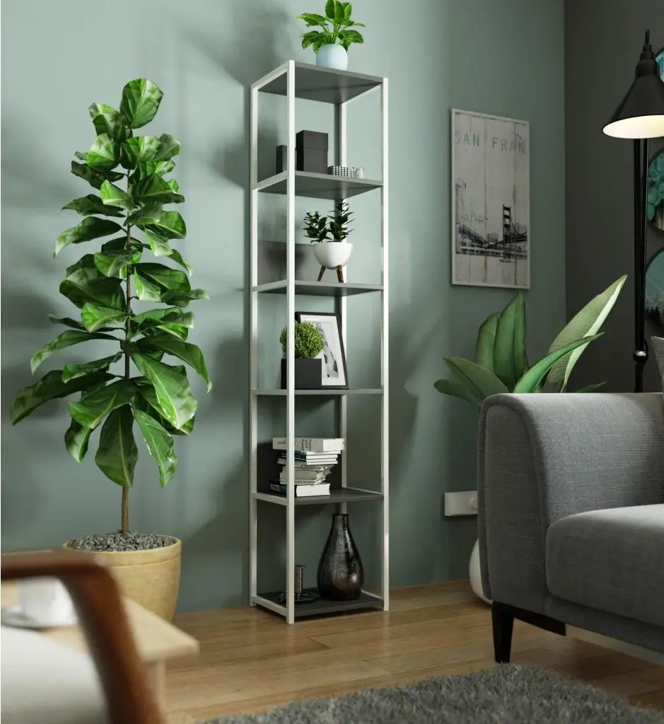 Etajera Akord CL40 6S (White/Grey)