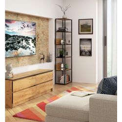 Стеллаж Akord CL50 6S (Black/Craft Oak Gold) Thumb