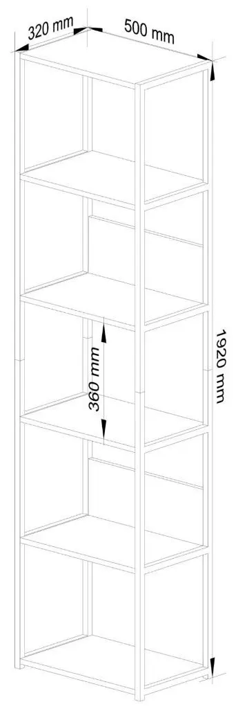 Etajera Akord CL50 6S (White)