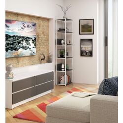 Etajera Akord CL50 6S (White/Grey) Thumb