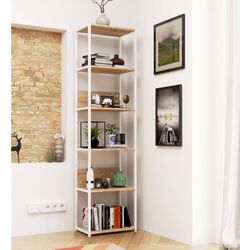 Etajera Akord CL50 6S (White/Sonoma Oak)