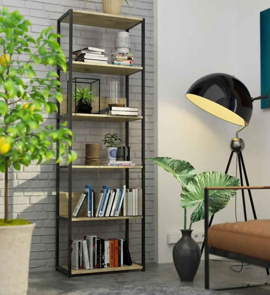 Etajera Akord CL60 6S (Black/Artisan Oak)