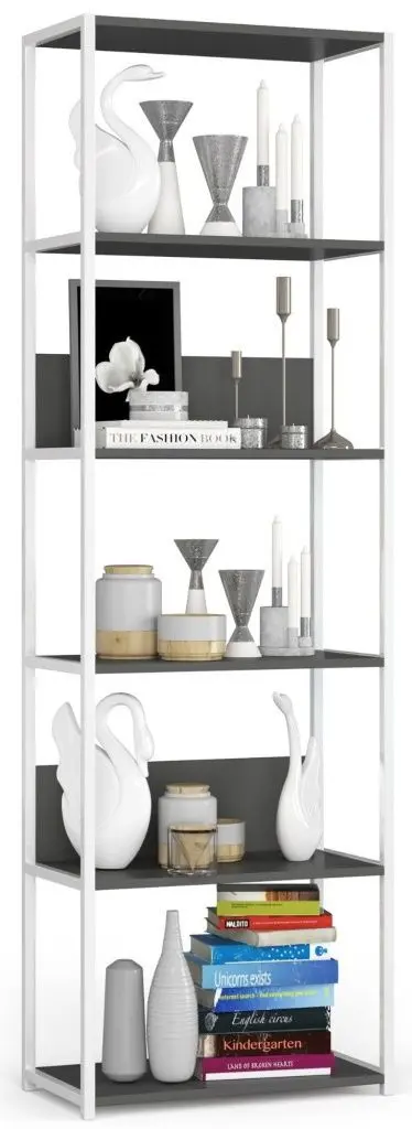 Etajera Akord CL60 6S (White/Grey)