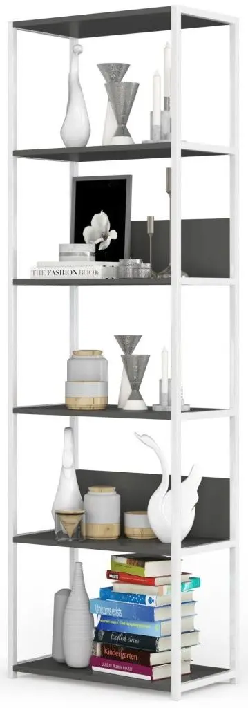 Etajera Akord CL60 6S (White/Grey)