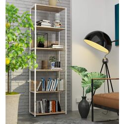 Etajera Akord CL60  6S (White/Sonoma Oak)