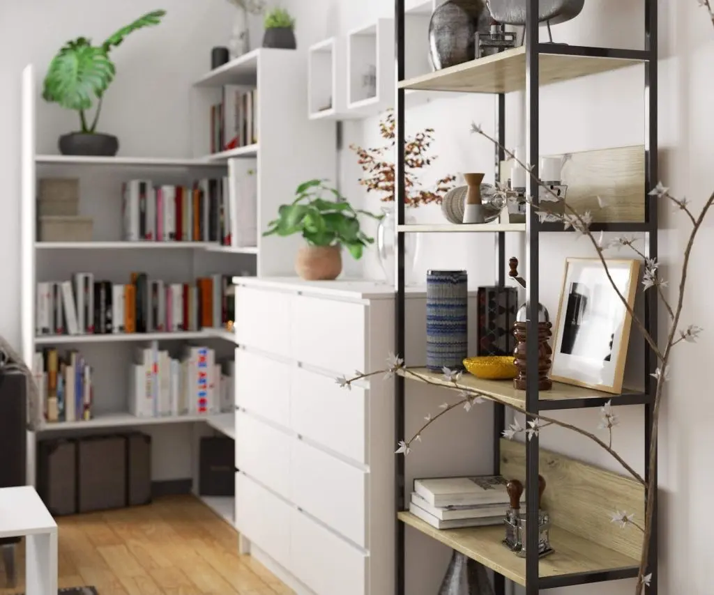 Etajera Akord CL70 6S (Black/Artisan Oak)