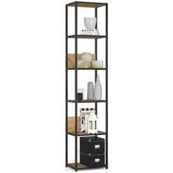 Стеллаж Akord Loft 40 6P (Black/Craft Oak)