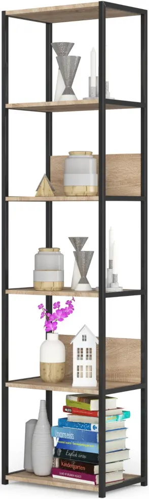 Etajera Akord Loft 500 (Black/Sonoma Oak) - 3