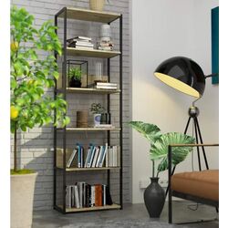 Etajera Akord Loft 60 6P (Black/Artisan Oak) Thumb