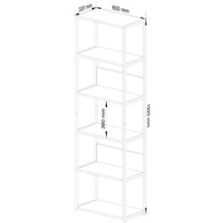 Etajera Akord Loft 60 6P (White) Thumb