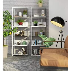 Etajera Akord Loft 60 6P (White) Thumb