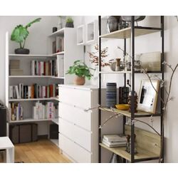 Etajera Akord Loft 70 6P (Black/Artisan Oak) Thumb