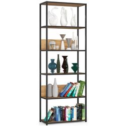 Стеллаж Akord Loft 70 6P (Black/Craft Oak) Thumb