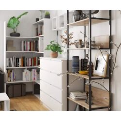 Etajera Akord Loft 70 6P (Black/Sonoma Oak) Thumb