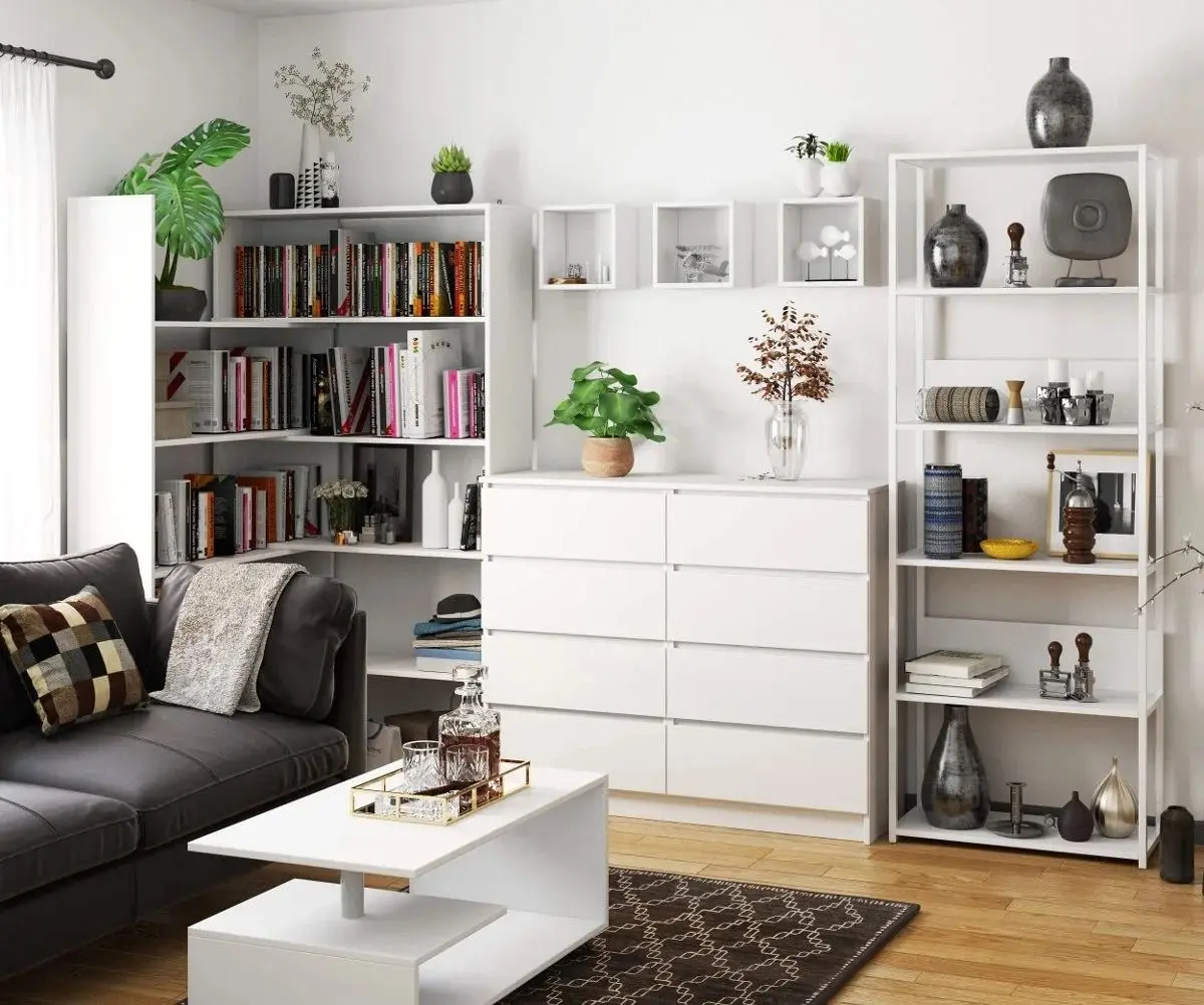 Etajera Akord Loft 70 6P (White)